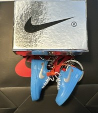 Mini Sneaker Keychain  s 3D Nike Air Force 1 Low Off-White With Bag And Box