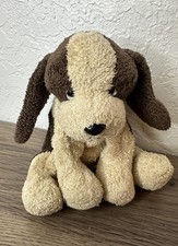 Russ Berrie Luv Pets Puddles Brown Puppy Dog Beanbag Toy 5" Plush Chamois