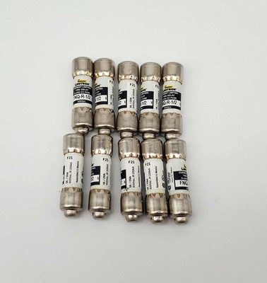 Bussmann FNQ-R-1/2 Fuses 1/2A 600V Time-Delay Limitron Dual Element Pack of 10