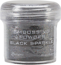 359851 Embossing Powder, Black Sparkle