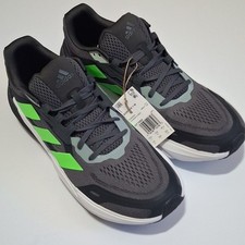 Adidas GY168 Adistar 1 para correr para hombre 14, gris/verde solar/blanco