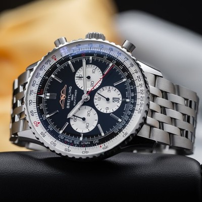 Breitling Navitimer B01 46mm Black AB0137211B1A1 Warranty 2027 Collector Set
