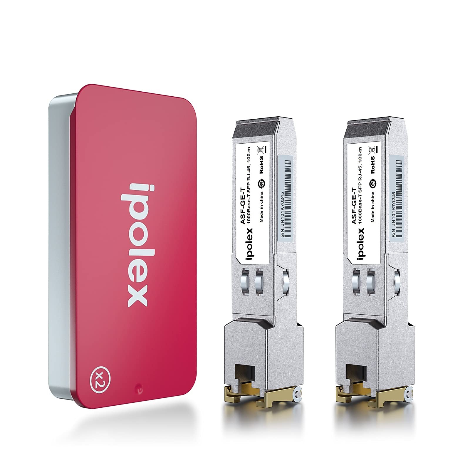 Gigabit SFP to RJ45 Copper SFP Transceiver, 1000Base-T Mini GBIC, 1.25G SFP t...