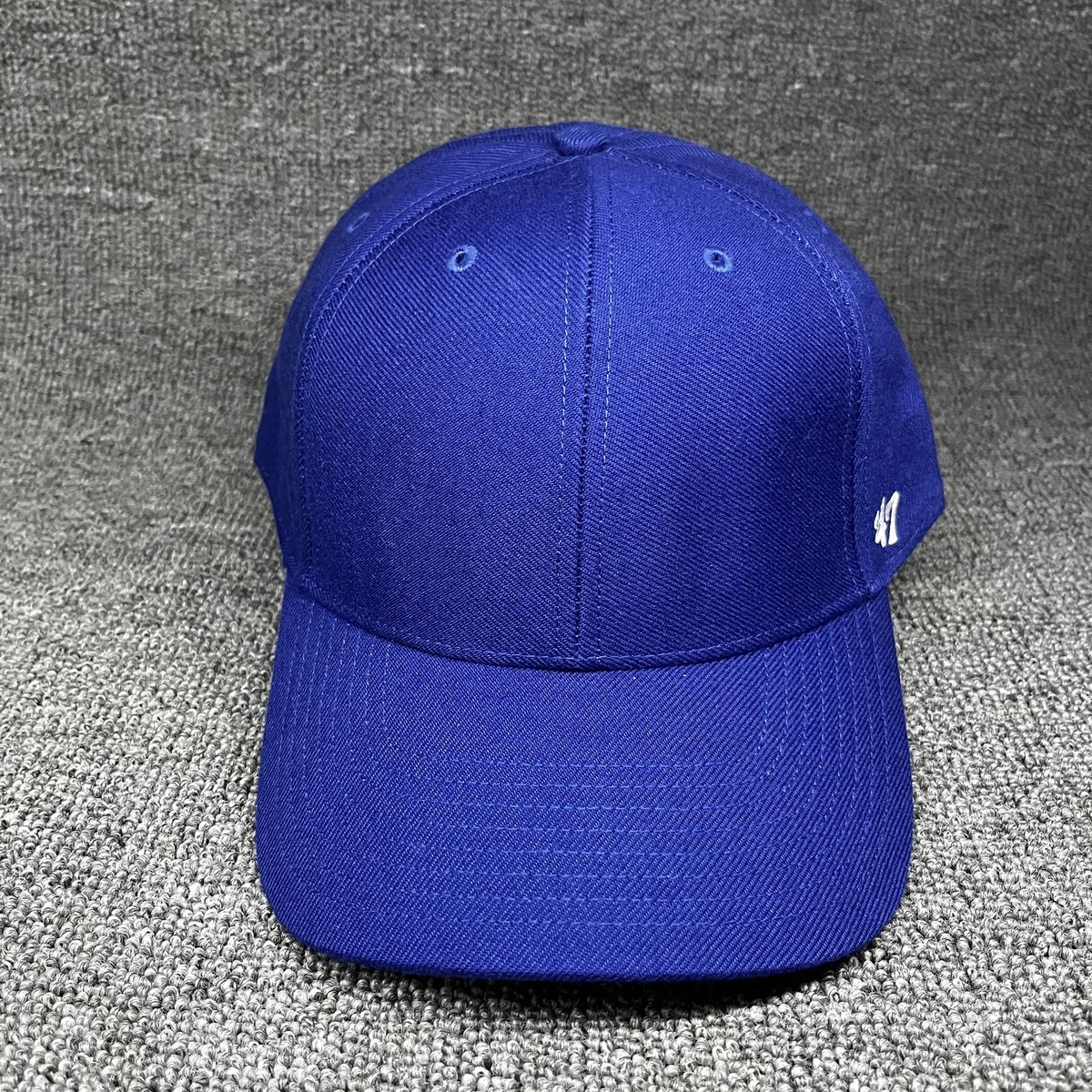 '47 Brand Blank Classic MVP Hat Royal Blue Structured Adjustable Baseball Cap