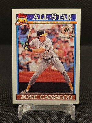Jose Canseco 1991 Topps All Star #390 Operation Desert Shield
