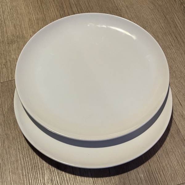 2 x Platos de Cena IKEA - 27 cm de Diámetro - Blanco - 15199-1