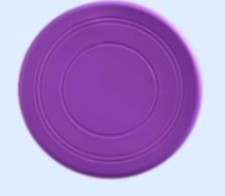 1p smaller flying disc,0.15cm in width plastic, USED
