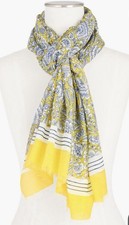 Talbots HERBACEOUS VINES SCARF Rectangle, Spring, New With Tags, Gift SILK 27X72