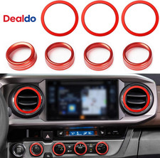 Ac Knob Cover Trims And Ac Vent Inner Rings For Toyota Tacoma Accessories 2016-2 Ac Knob Cover Trims And Ac Vent Inner Rings For Toyota Tacoma Accessories 2016-2