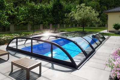 Schwimmbadüberdachung Pool Dach Dallas Clear A vom Fachhändler