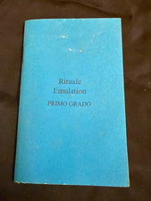 Rituale Emulation Primo Grado – Libretto Massonico – Raro – Vintage