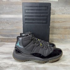 Air Jordan 11 Retro Gamma Blue Mens Size 10.5 Basketball Shoes Black 378037-006