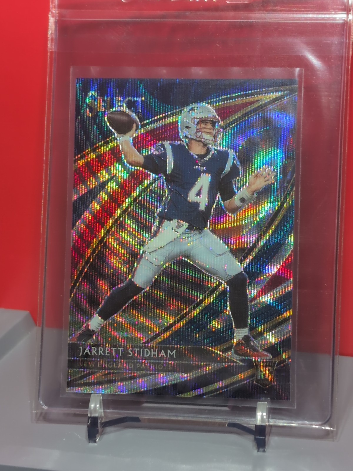 Jarrett Stidham RC 2019 Panini Select #218 Field Level Tri-Color Prizm #d /99