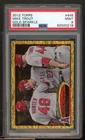 Mike Trout Card 2012 Topps Gold Sparkle #446 PSA 9