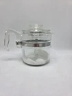 Pyrex Flameware 4 Cup Percolator Complete - #7754