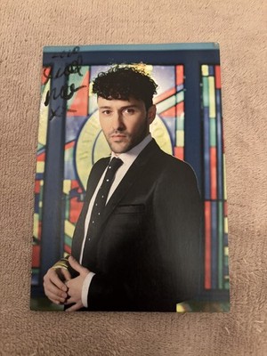 RICHARD MYLAN (WATERLOO ROAD) SELTENE HANDSIGNIERTE BESETZUNGSKARTE - UNDEDIZIERT