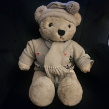 Rare 1985 Windsor Toys Love Land Winter Teddy Bear Stylish Vintage Collectible