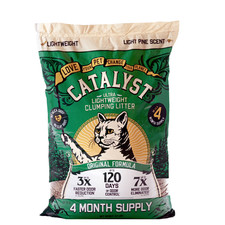 Catalyst Pet Softwood Natural Clumping Cat Litter, Original Formula, 34lb