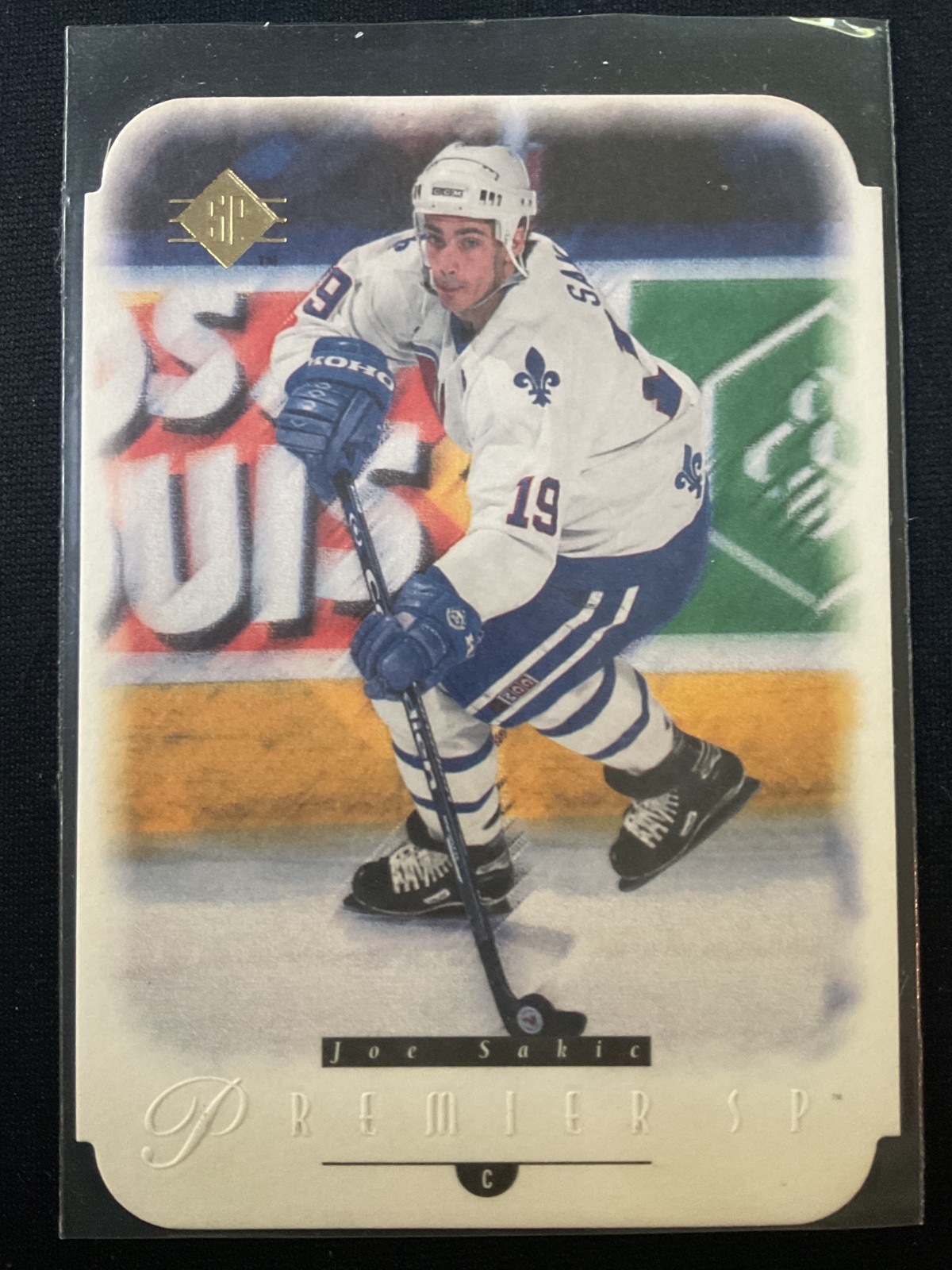 Joe Sakic 1994-95 Upper Deck SP Premier Die Cut Insert Card #27