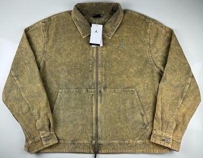 Jordan Flight Mens Corduroy Chore Jacket Khaki IF1825-247 Size XXL NWT Lifestyle