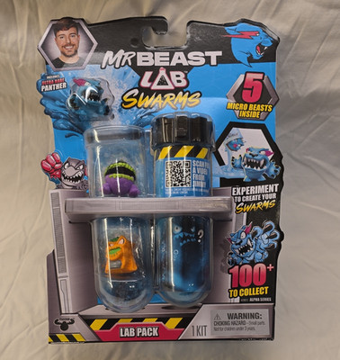 Moose MrBeast Lab Swarms Lab Pack Experiment Kit w/ 5 Micro Beasts, Age 4+