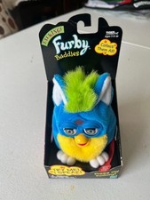 VTG 1999 Talking Furby Buddies Hasbro Tiger Original Collectible Blue Green NEW