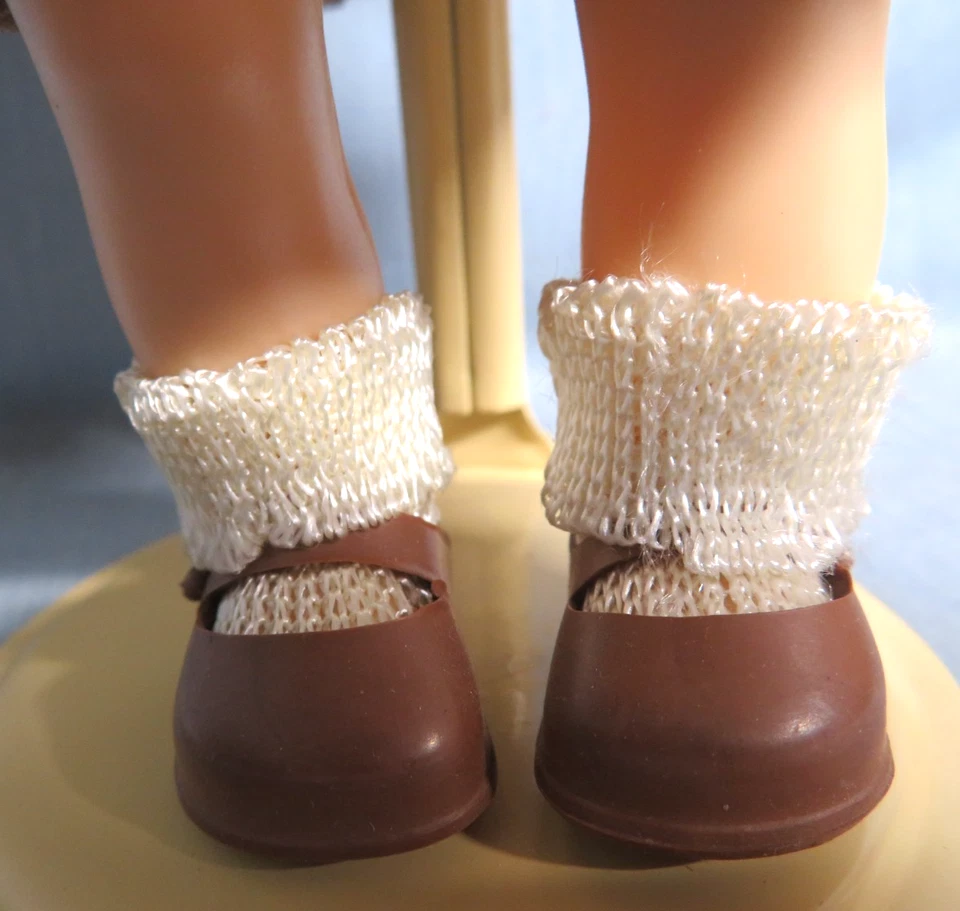 Vintage 1954 Nancy Ann MUFFIE SLW Walker Girl Scout Brownie 8" Hard Plastic Doll - Image 3 of 4