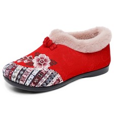 Women Winter Slippers Warm Fleece Lined Non-Slip Slippers Outdoor House