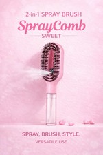 SPRAY HAIR BRUSH Detangler Portable Water Mis...