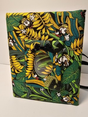 Mickey Safari Photo Album -Holds 100 4x6 Photos - Handmade