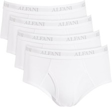 Alfani Men 4-Pack Moisture Wicking Briefs/Underwear-White