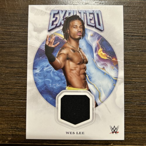 2025 Topps Exalted WWE Wes Lee Patch Event Used Relic