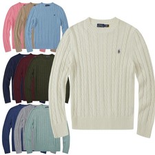 Maglione Uomo a Manica Lunga, Collo a Giro, Inverno Caldo Maglione in Lana