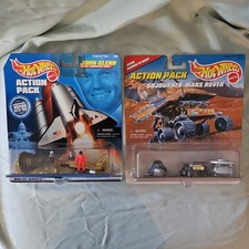 Hot Wheels Action Pack John Glenn Space Shuttle Discovery + Mars Rover 1998