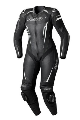 Women RST Motorcycle Suit 1 Piece Motorbike Cowhide Leather Racing Suit,CE Armor