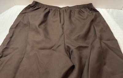 XXL  Size 20, 41  Long Women s Brown Dress Pants, Stretch Waist,  White Stag 