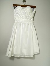 Express White Strapless Sweetheart Fit & Flare Mini Dress Size 6