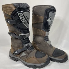 Forma Adv Motorcycle Boots Adventure Touring Waterproof Brown Leather Sz EUR 38