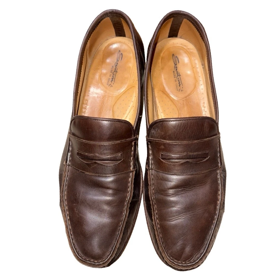 Santoni Loafer Brown Casual Shoes for Men | eBay display picture 3