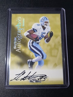 LC Stevens - SkyBox International 1999 - UNC Tar Heels - Autographics - Auto