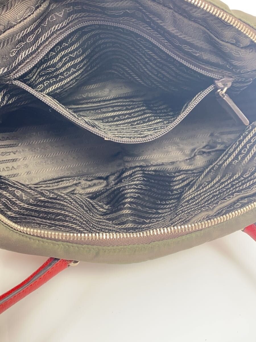PRADA Mini Boston Bag in Red Nylon thumbnail 6