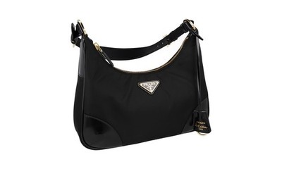 PRADA Nylon + Leder Re-Edition 2002 Handtasche - 1BC214 - Schwarz - NEU