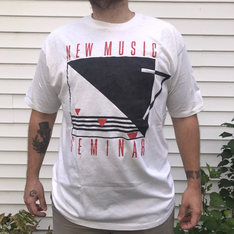 CMJ new music seminar festival vintage NYC t-shirt XXL 2XL 50-52 80s graphic
