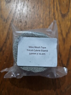 Strickdraht Netzband - 50 mm x 10M - elektrische leitfähige Abschirmung für Kabel