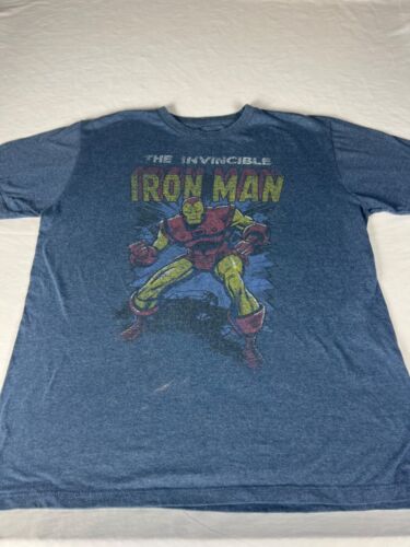Iron Man Marvel Comics T-Shirt Size Large - Afbeelding 1 van 5