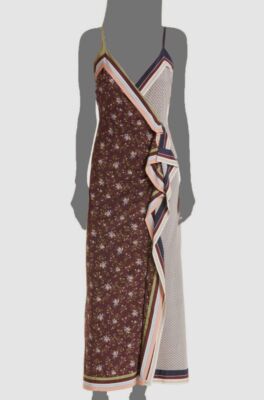 $798 Veronica Beard Women's Brown Silk Floral Sleeveless Shift Dress Size 4  | eBay