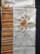 J. H Smith Co Beautiful Harvest Table Colth 60x84 Embroidered Fall/Halloween