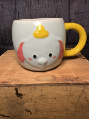 DISNEY STORE EXCLUSIVE Dumbo Elephant Tsum Tsum Mug Coffee Cup 3D LARGE-cute