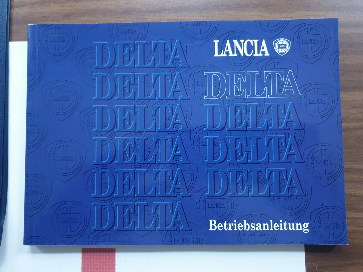 OEM Lancia Delta Integrale Evo Owner's Manual Instruction Manual