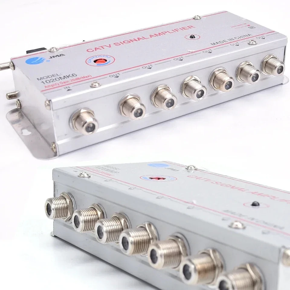 Cable TV Amplifier 1 input 6 Outputs 20dB Gain for Analogue / Antenna Signals - Image 3 of 4